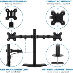 Mount-It! Dual Monitor Stand for 19
