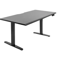 Best Dual Motor 60"W Electric Adjustable Standing Desk, Black (MI-18121) Standing Desks