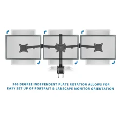 Mount-It! Full-Motion Triple Monitor Desk Mount for 13