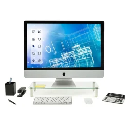 Mount-It! Glass Monitor Riser, 22