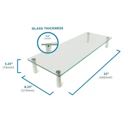 Mount-It! Glass Monitor Riser, 22