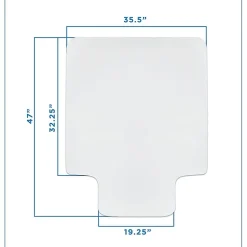 Best Hard Floor Chair Mat with Lip, 35.5