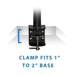 Mount-It! Height Adjustable Single Monitor Desk Mount for 13