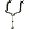 Mount-It! Modular Adjustable Monitor Mount, Up to 27" Monitors, Gray/Silver (MI-45111B)* Monitor Mounts & Stands