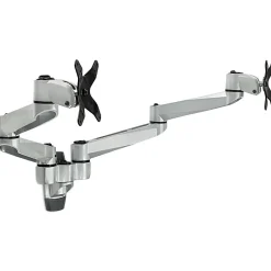 Mount-It! Modular Dual Adjustable Monitor Arms, Up to 30" Monitors, Gray/Silver (MI-43114)* Monitor Mounts & Stands