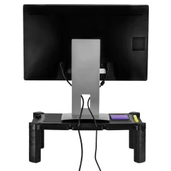 Mount-It! Printer and Monitor Stand Height Adjustable, Holds Up to 22 lbs., Black (MI-7851)* Monitor Mounts & Stands