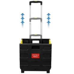 Hand Trucks & Dollies<Mount-It! Rolling Utility Cart, Folding and Collapsible, 55 lbs., Black/Yellow (MI-904)