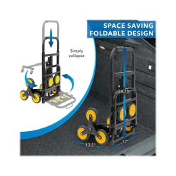 Hand Trucks & Dollies<Mount-It! Stair Climber Hand Truck, 330 lb. Capacity, Black/Yellow (MI-924)
