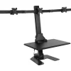 Mount-It! 28"W Adjustable Triple Monitor Mount, Black (MI-7983)* Monitor Mounts & Stands