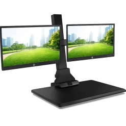 New 28"W Electric Adjustable Standing Desk Converter with Dual Monitor Mount, Black (MI-7952) Standing Desks