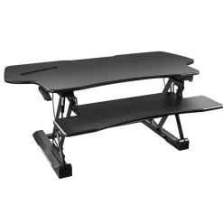 Best 12"W Rectangular Adjustable Metal Standing Desk Converter, Black (MI-7925) Standing Desks