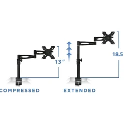 Mount-It! Mount-lt! Adjustable Monitor Arm, Up to 30