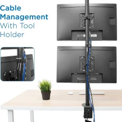 Mount-It! Mount-lt! Adjustable Monitor Mount, Up to 32