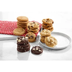 Cookies<Mrs. Fields Nibblers Cookie, Brownie Bite and Frosted Cookie Thinking Of You TinVariety Pack, (ST21EVCTIN026)