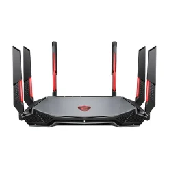 MSI RadiX AXE6600 AX6600 Tri Band MU-MIMO WiFi 6E Gaming Router, Black/Red (RADIXAXE6600)* Wi-Fi Routers