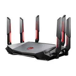 MSI RadiX AXE6600 AX6600 Tri Band MU-MIMO WiFi 6E Gaming Router, Black/Red (RADIXAXE6600)* Wi-Fi Routers