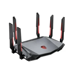 MSI RadiX AXE6600 AX6600 Tri Band MU-MIMO WiFi 6E Gaming Router, Black/Red (RADIXAXE6600)* Wi-Fi Routers
