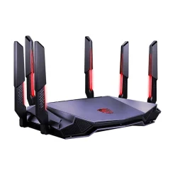 MSI RadiX AXE6600 AX6600 Tri Band MU-MIMO WiFi 6E Gaming Router, Black/Red (RADIXAXE6600)* Wi-Fi Routers