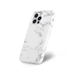 Cell Phone Cases<MVMT White Marble Snap Case for iPhone 13 Pro Max (IC7686MB-3X-WHA)