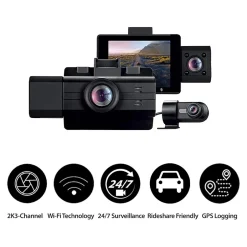 Cameras & Camcorders<Adesso myGEKOgear Scout Pro 8.3 Megapixel Vehicle Camera, Black (GOSP32G)