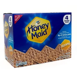 Cookies<Nabisco Honey Maide Honey Graham Crackers, 14.4 oz., 4 Packs/Box, (220-00442)