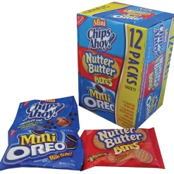 Cookies<Nabisco Mini Cookies Variety Pack, 1 oz., 48 Packs/Box (NFG02024)