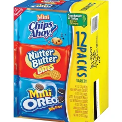 Cookies<Nabisco Mini Cookies Variety Pack, 1 oz., 48 Packs/Box (NFG02024)