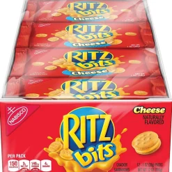 Crackers<Ritz Nabisco Bits Cheese Cracker Sandwiches, 1 oz, 12/Pack (GEN00091)