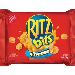 Crackers<Ritz Nabisco Bits Cheese Cracker Sandwiches, 1 oz, 12/Pack (GEN00091)