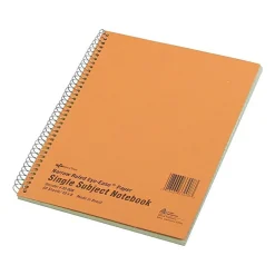 National Brand Brown Board Cover 1-Subject Notebooks, 8" x 10", Narrow Ruled, 80 Sheets, Brown (RED33008) Hot