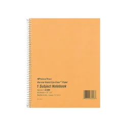 National Brand Brown Board Cover 1-Subject Notebooks, 8" x 10", Narrow Ruled, 80 Sheets, Brown (RED33008) Hot