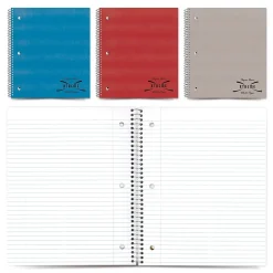 National Brand Kolor Kraft 1-Subject Notebooks, 8.86" x 11", College Ruled, 80 Sheets, Each (RED33709) Outlet