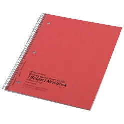 National Brand Kolor Kraft 1-Subject Notebooks, 8.86" x 11", College Ruled, 80 Sheets, Each (RED33709) Outlet