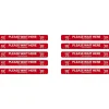 Social Distance Signage<National Marker Walk-On™ Floor Decal, "Please Wait Here," 2.25" x 20", Red/White, 10 (WFS8010)