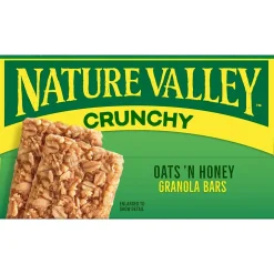 Snacks & Granola Bars<Nature Valley Oats & Honey Granola Bar, 1.49 oz, 18/Box (GEM33530)