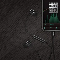 Naztech Platinum MFi Lightning Earbuds, Black (14203)