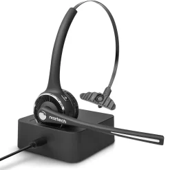 Naztech Wireless Noise Canceling Bluetooth On Ear Headset, Black (15183)* Headsets