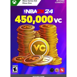 Microsoft NBA 2K24: 450,000 VC, In-Game Digital Currency, Xbox Series X|S, Xbox One (Digital)* Video Games
