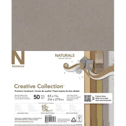 Best 65 lb. Cardstock Paper, 8.5" x 11", Naturals Assortment, 50 Sheets/Ream (99316MA) Card Stock