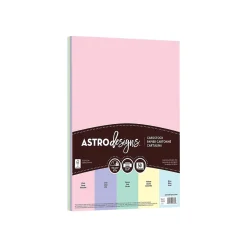 New Astrodesigns 65 lb. Cardstock Paper, 8.5" x 11", Pastel Assortment, 50 Sheets/Pack (91803) Card Stock