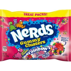 Gummy & Chewy Candy<Nerds Rainbow Gummy Clusters Candy, 6 oz. (08476)
