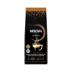 Coffee<Nescafe Espresso Whole Bean Coffee, Espresso Roast, 32 oz. (NES59095)