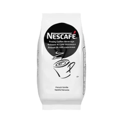 Coffee<Nescafe French Vanilla Frothy Coffee Beverage Mix, Packet, 32 oz., 6/Carton (12025548)