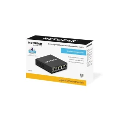 Netgear 300 Series Plus 5-Port Gigabit Ethernet Managed Switch, Black (GS305E-100NAS)* Ethernet Switches & Splitters
