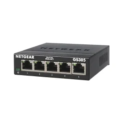 Netgear 300 Series 5-Port Gigabit Ethernet Unmanaged Switch, Black (GS305-300PAS)* Ethernet Switches & Splitters