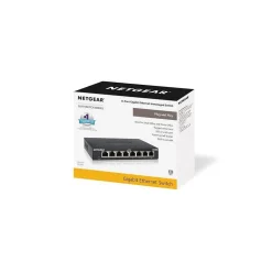 Netgear 300 Series 8-Port Gigabit Ethernet Unmanaged Switch, Black (GS308-300PAS)* Ethernet Switches & Splitters