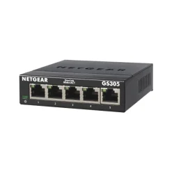 Netgear 300 Series 5-Port Gigabit Ethernet Unmanaged Switch, Black (GS305-300PAS)* Ethernet Switches & Splitters