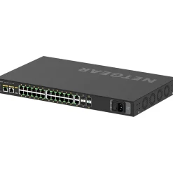 Netgear AV Line 26-Port Gigabit Ethernet Managed Switch, Black (GSM4230P-100NAS)* Ethernet Switches & Splitters