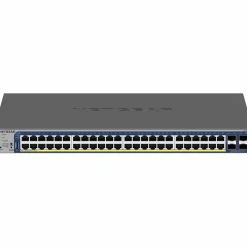 Netgear GS752TXPv3 48-Port Gigabit Ethernet PoE Managed Switch, Gray (GS752TXP-300NAS)* Ethernet Switches & Splitters