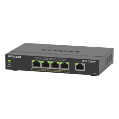 Netgear Plus 5-Port Gigabit Ethernet Managed Switch, 10/100/1000 Mbps (GS305EPP-100NAS)* Ethernet Switches & Splitters